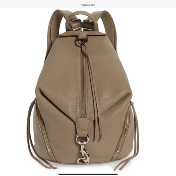 Rebecca Minkoff Large Leather Backpack with Silver Hardware (NEW) - Picture 1 of 14